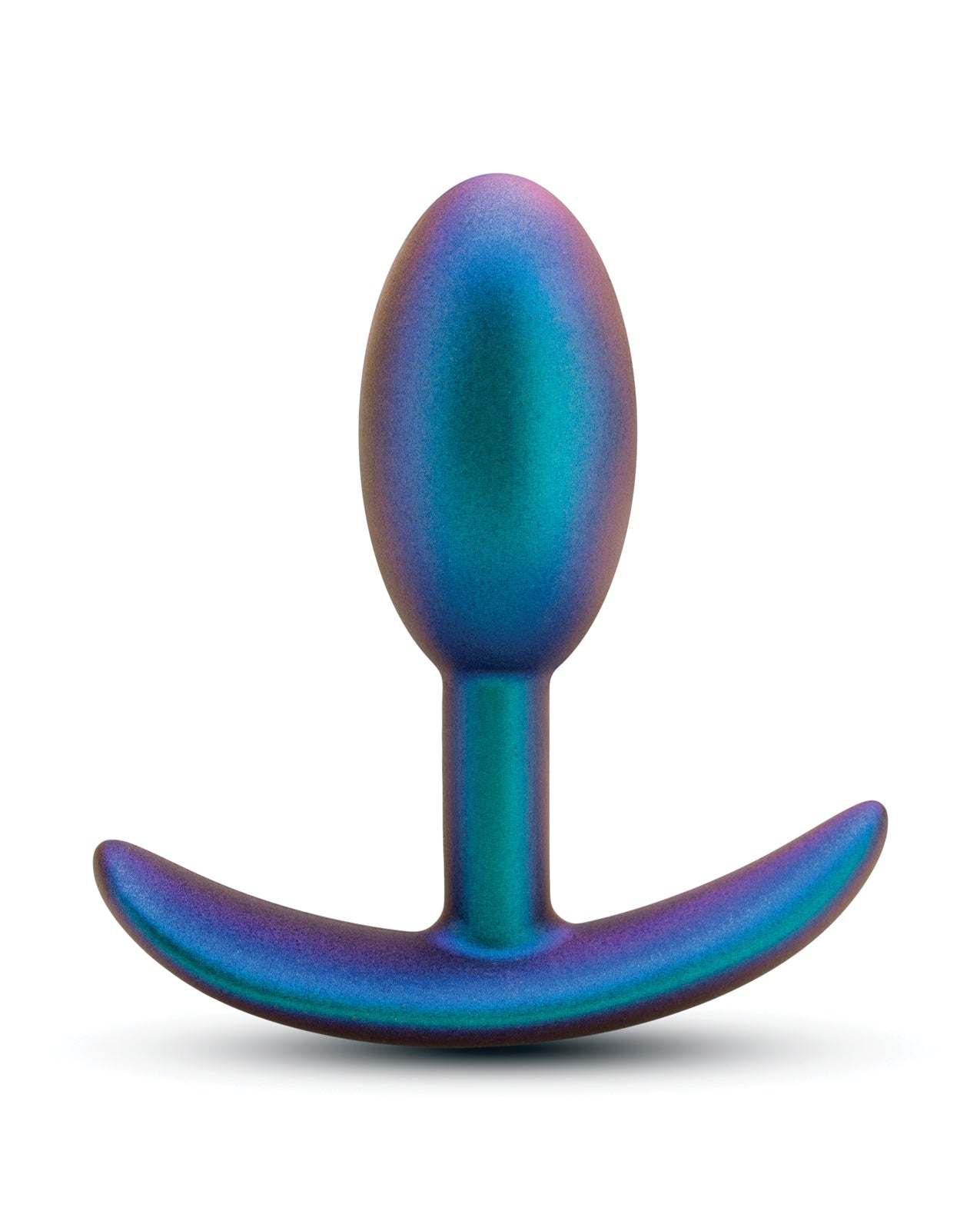 Blush Anal Adventures Matrix Nebula turquoise anal plug with smooth, rounded tip and flared base for secure comfort