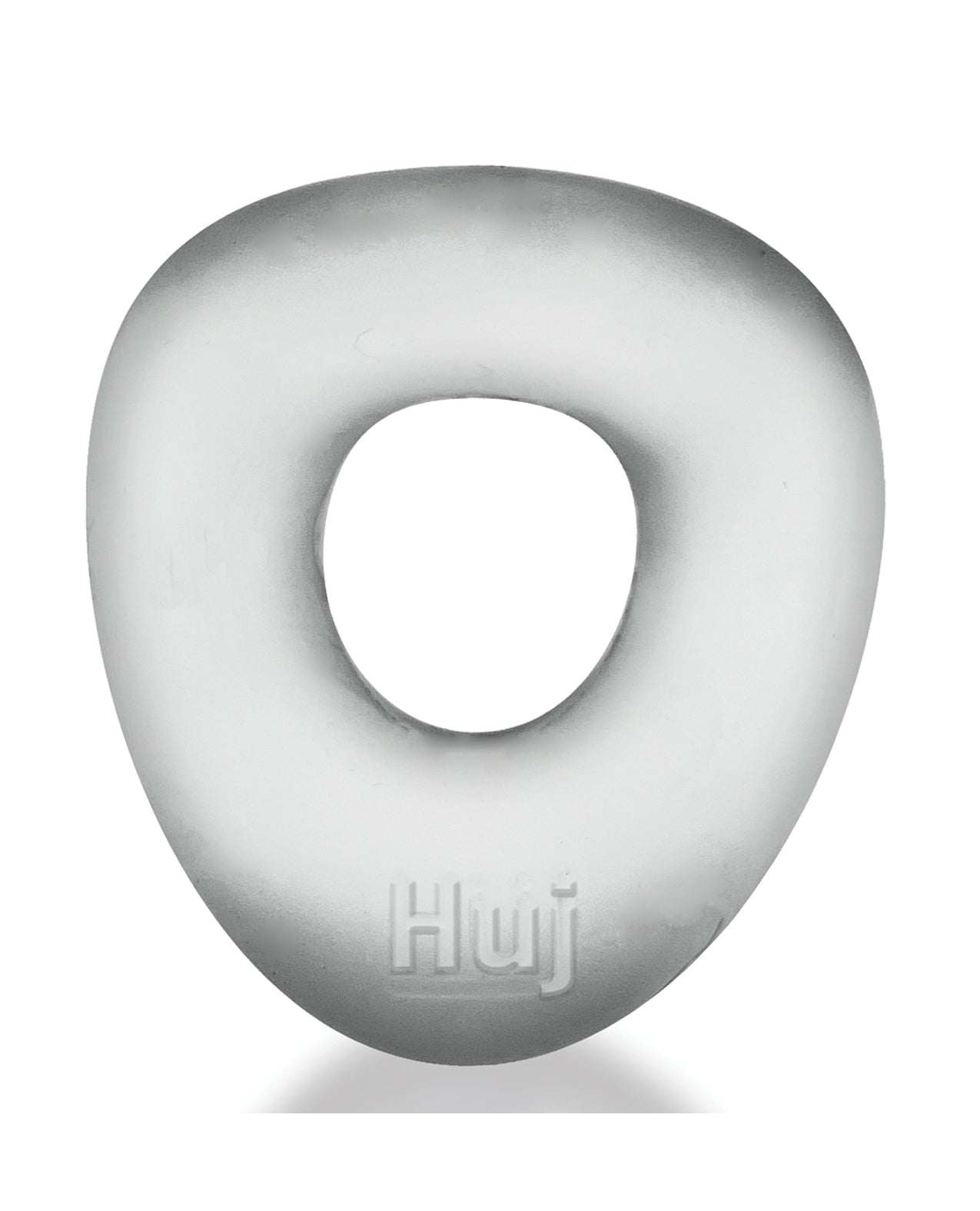 Clear Ice Form Cockring with flexible, wavy silicone-TPR blend design for adjustable fit and comfort.