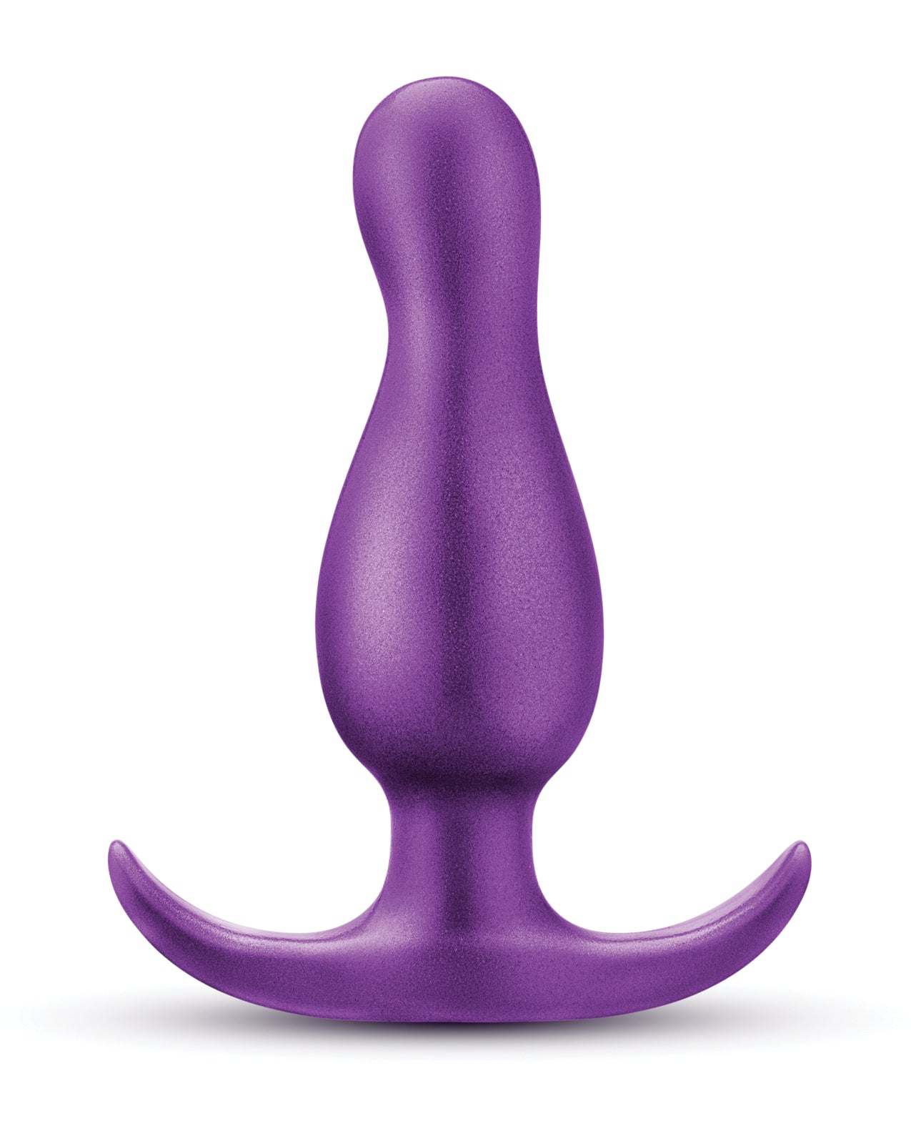 Purple Blush Anal Adventures Matrix Quantum Plug with curved design and satin-smooth finish for anal play