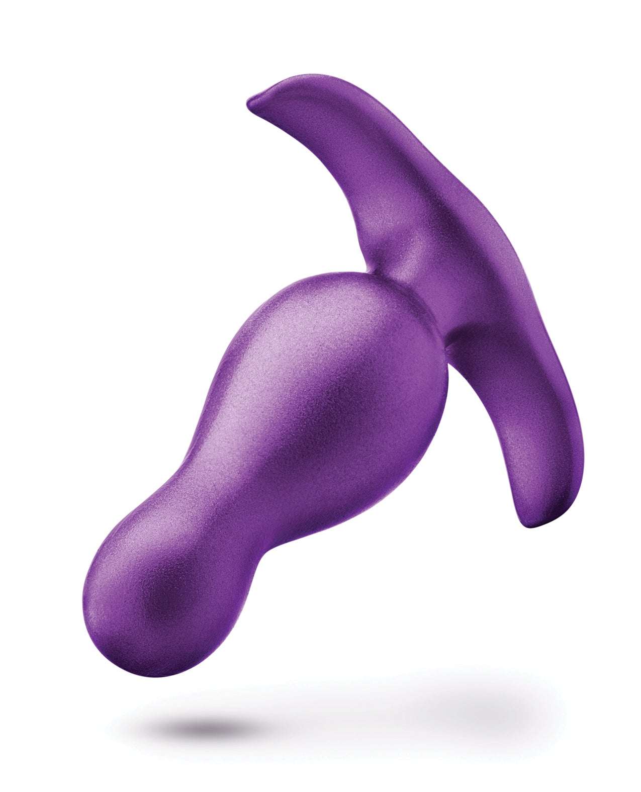 Purple Blush Anal Adventures Matrix Quantum Plug with curved tip and flared base for comfortable anal play