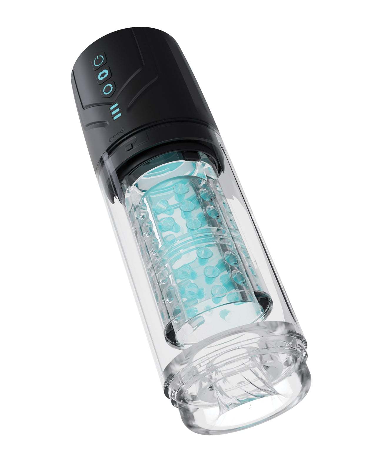 Blush M for Men Whirlwind Pro automatic male masturbator with 7 rotation and suction modes, USB rechargeable, IPX7 waterproof.