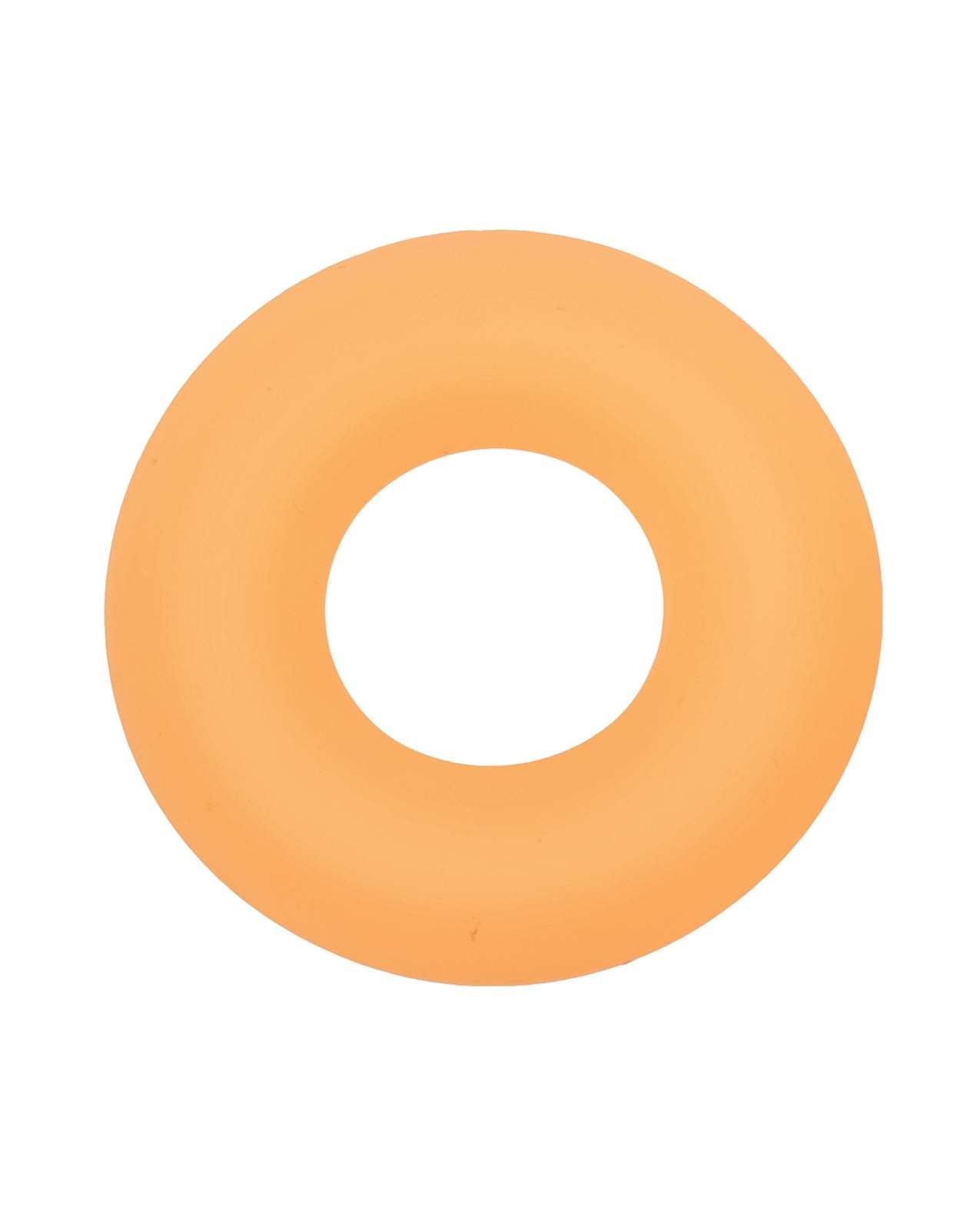 Alpha Liquid Silicone glow-in-the-dark medium prolong cock ring in orange