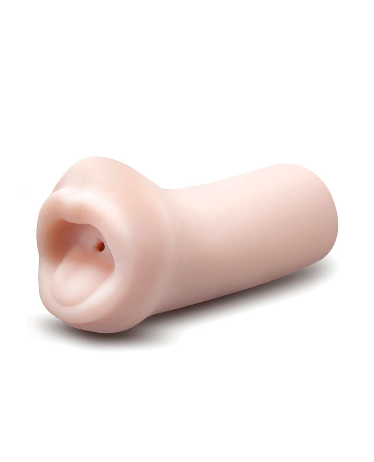 Blush EnLust Mouth Stroker Candi in soft X5 Plus material with ribbed mouth and throat design for realistic pleasure