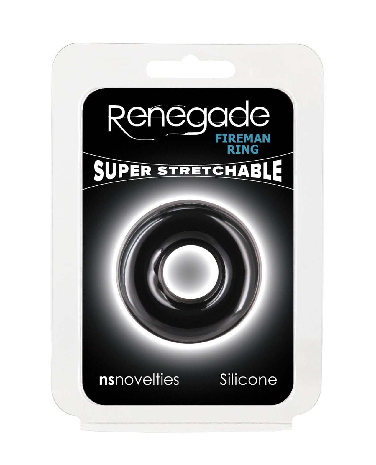 Renegade Fireman Cock Ring - Small Black by Cock & Balls