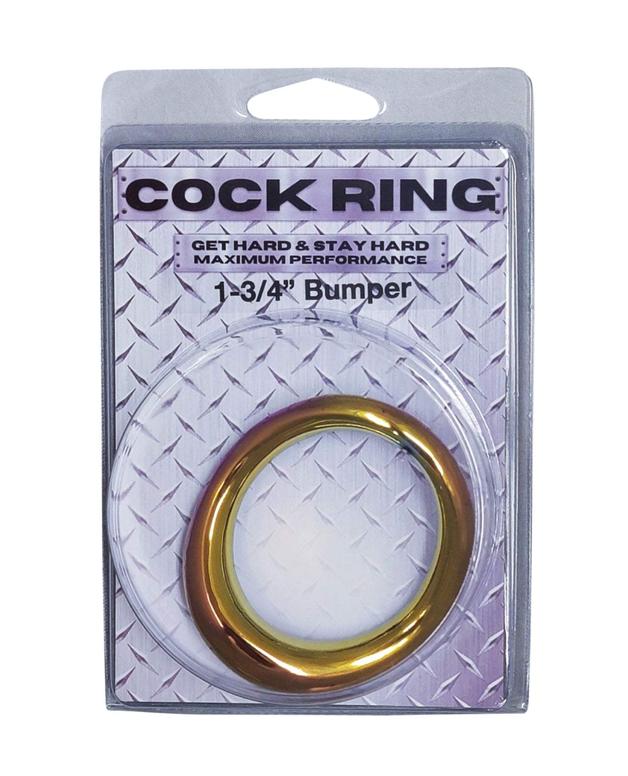 Plesur 1-3/4" Metal Cock Ring rainbow stainless steel durable erection enhancer