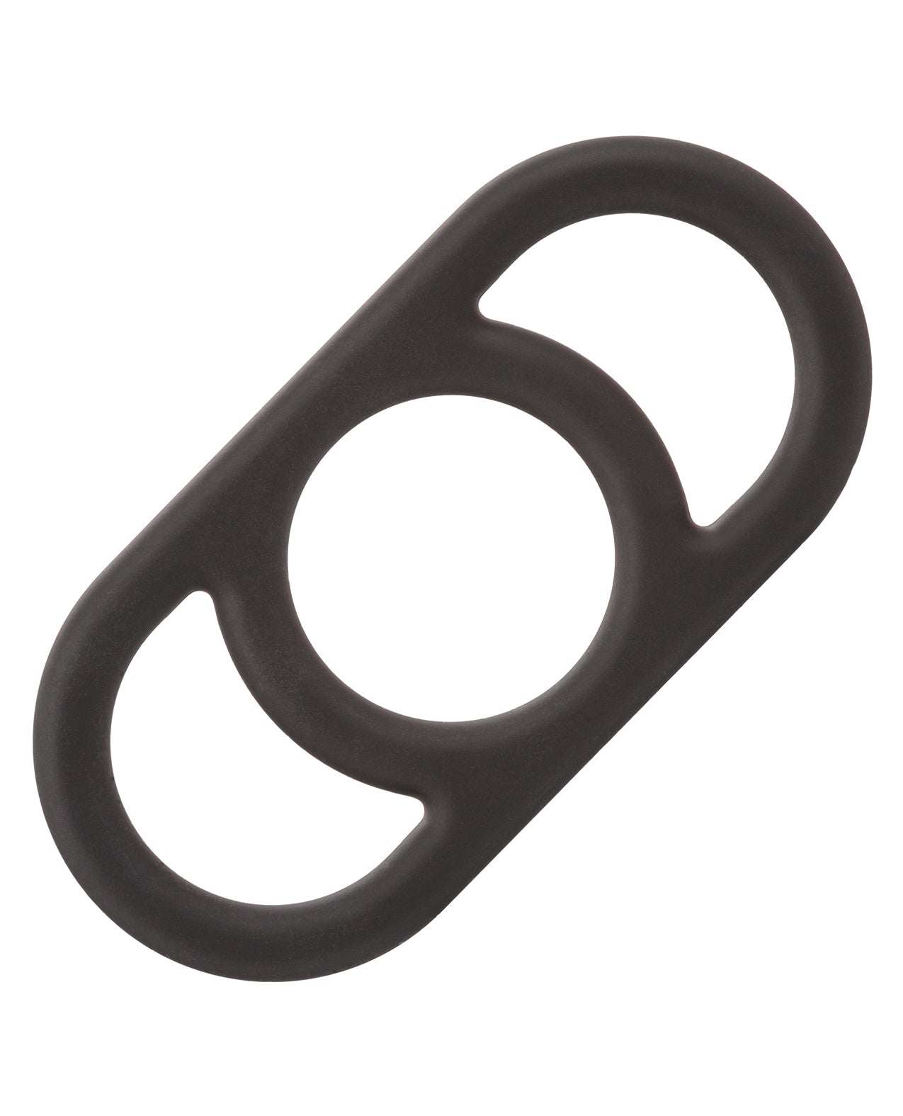 Alpha Liquid Silicone Commander Cock Ring in black for enhanced endurance and comfort