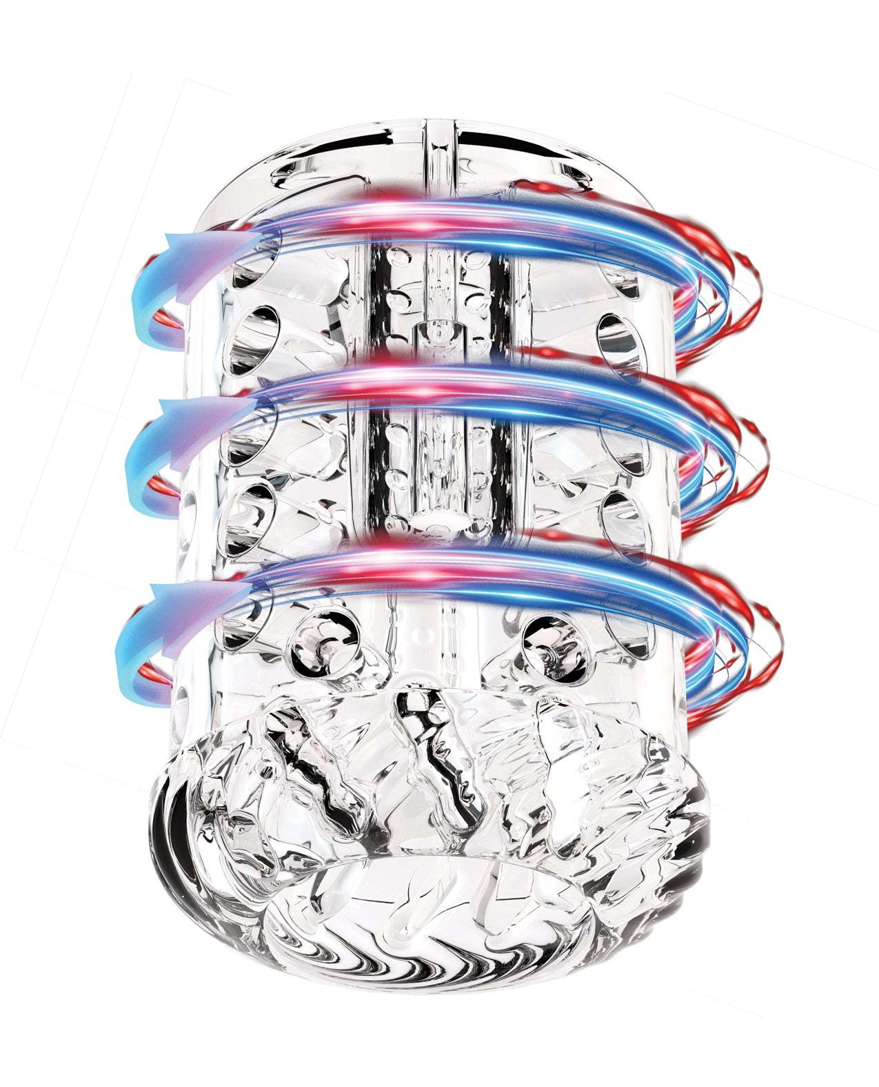 Blush M for Men SpinMaster Pro Stroker - Grey by Masturbators and Strokers