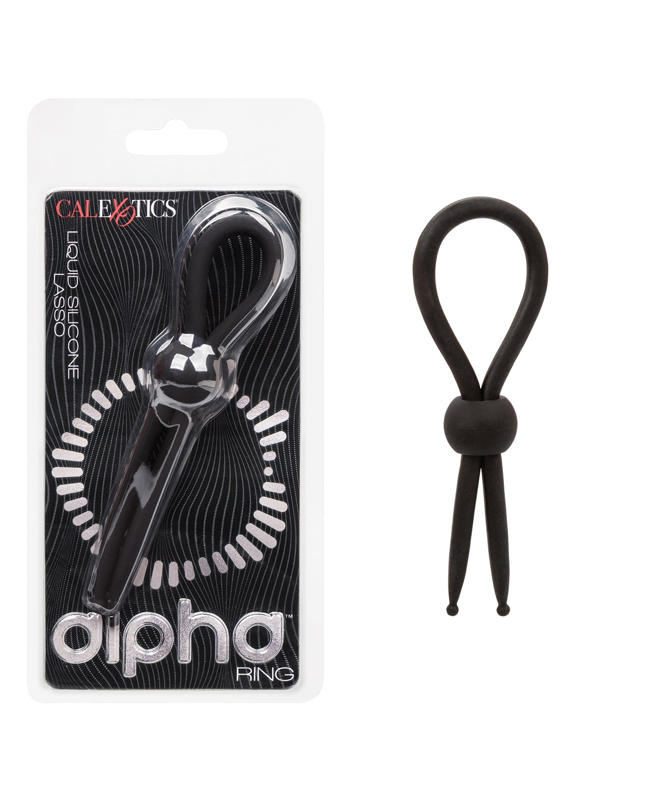 Alpha Liquid Silicone Lasso Cock Ring with Adjustable Design for Comfortable Wear by Cock & Balls