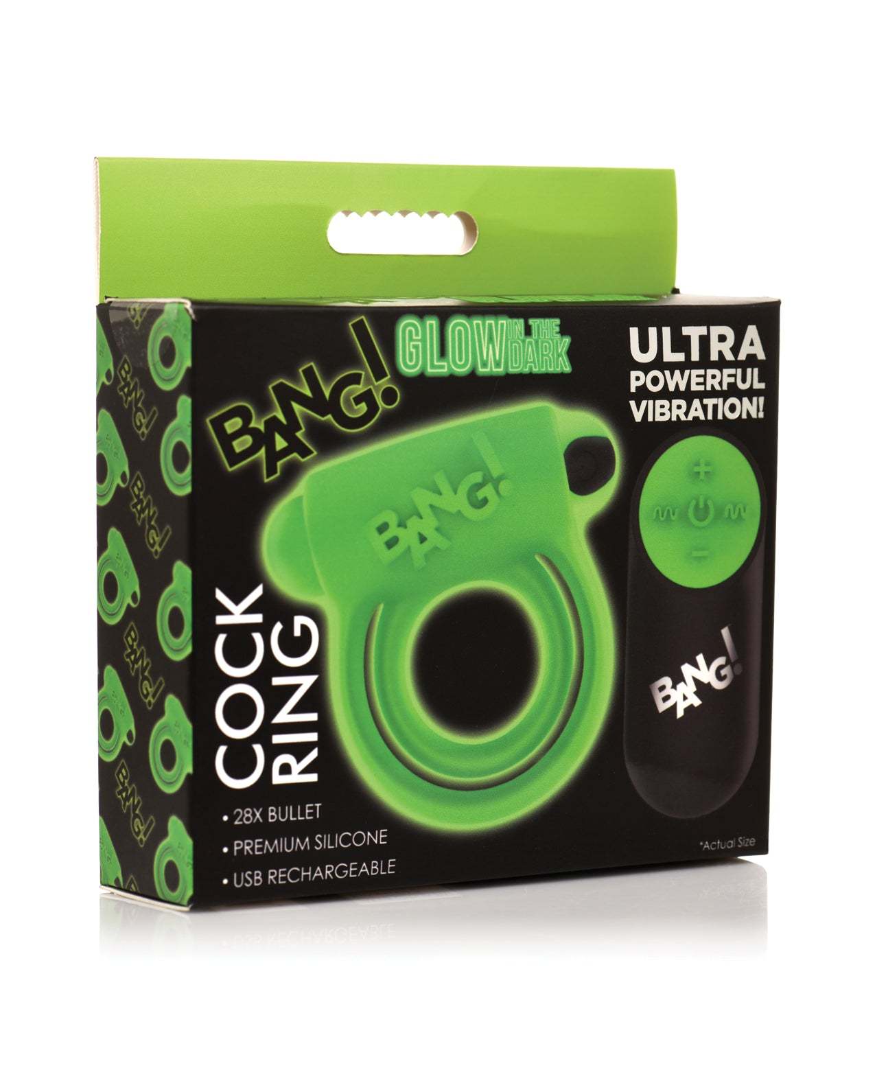 Glow in the Dark Cock Ring - Green by Cock & Balls