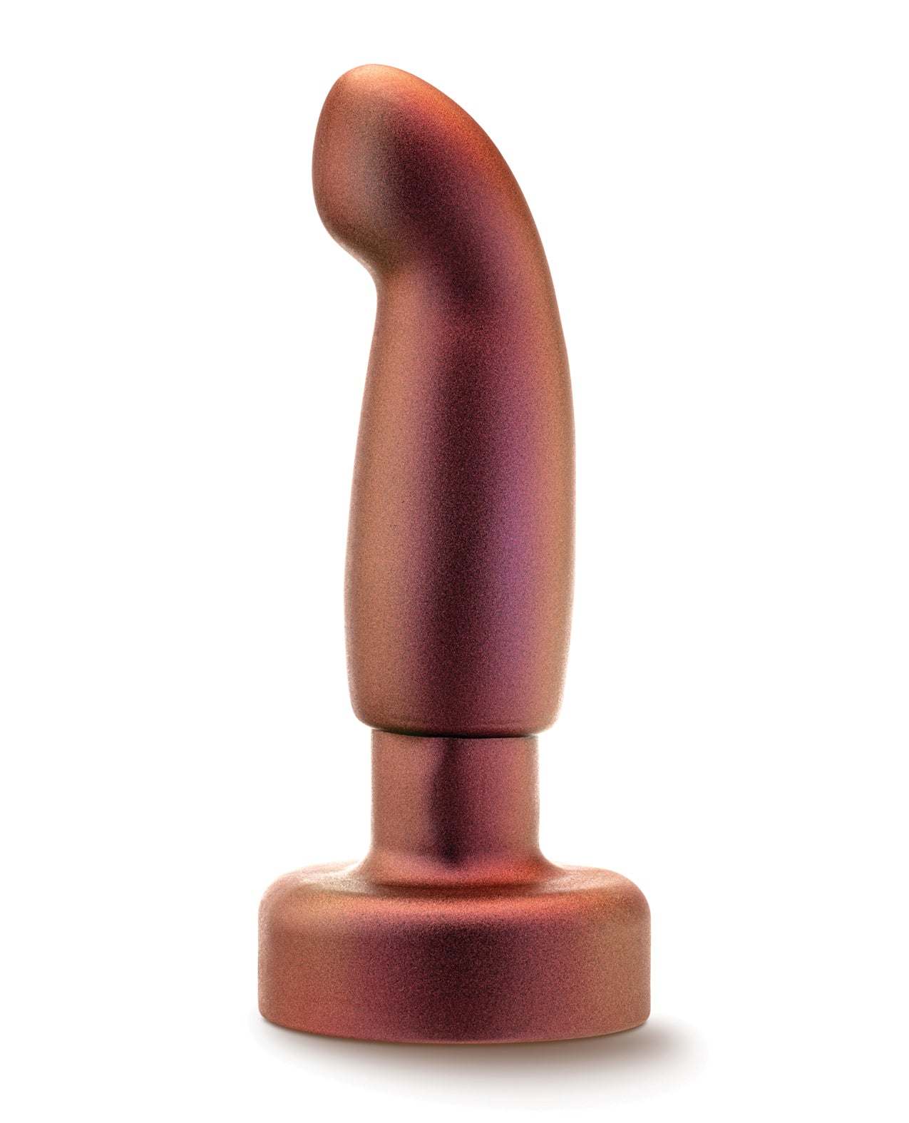 Blush Anal Adventures Matrix Bionic Plug in cosmic copper with tapered tip and wide base, designed for remote-controlled anal stimulation and rimming.