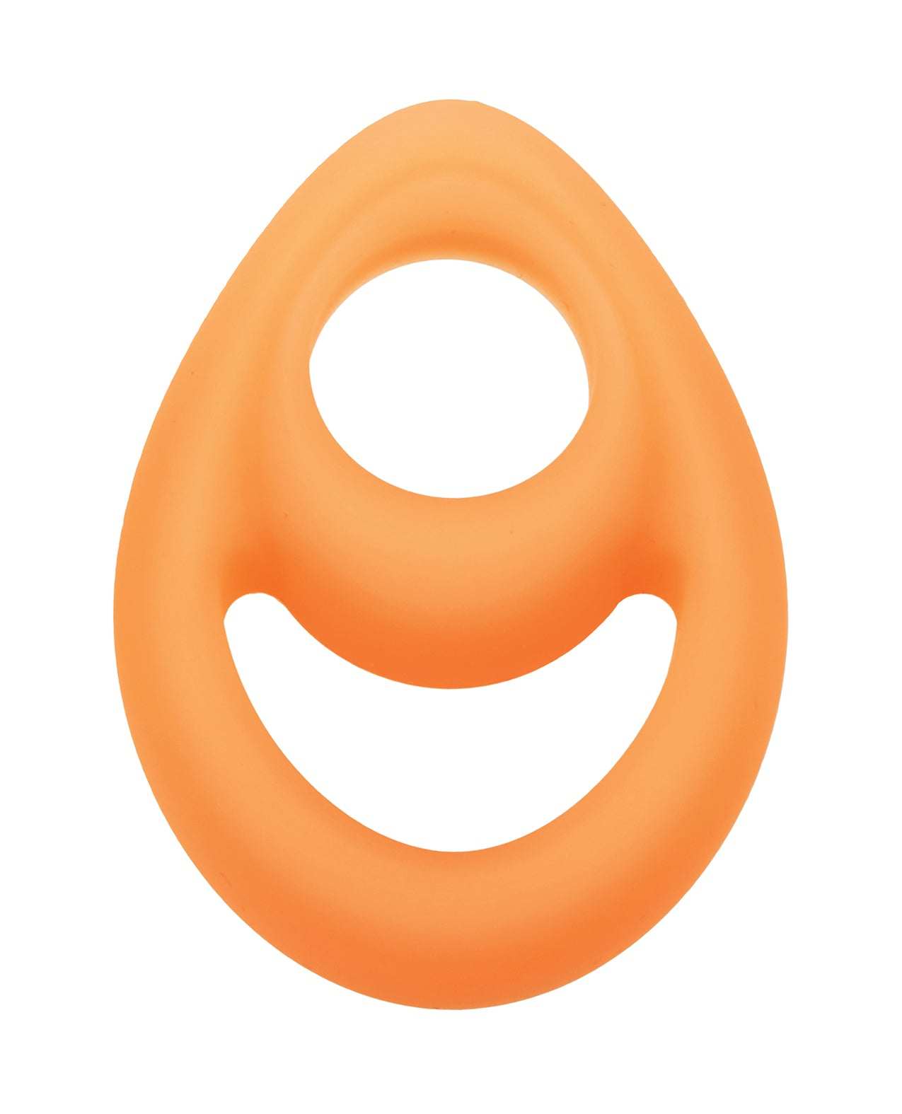 Alpha Liquid Silicone Glow in the Dark Teardrop Cock Ring by Cock & Balls