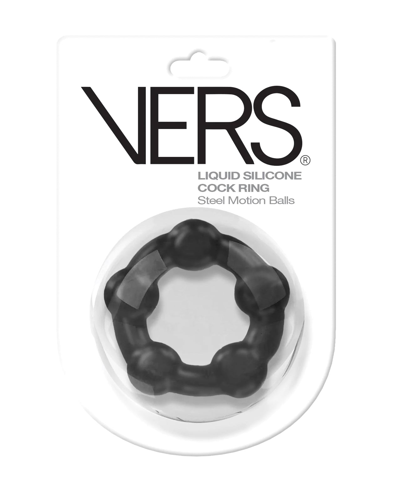 VERS Mobon Ball Cock Ring - Black by Cock & Balls