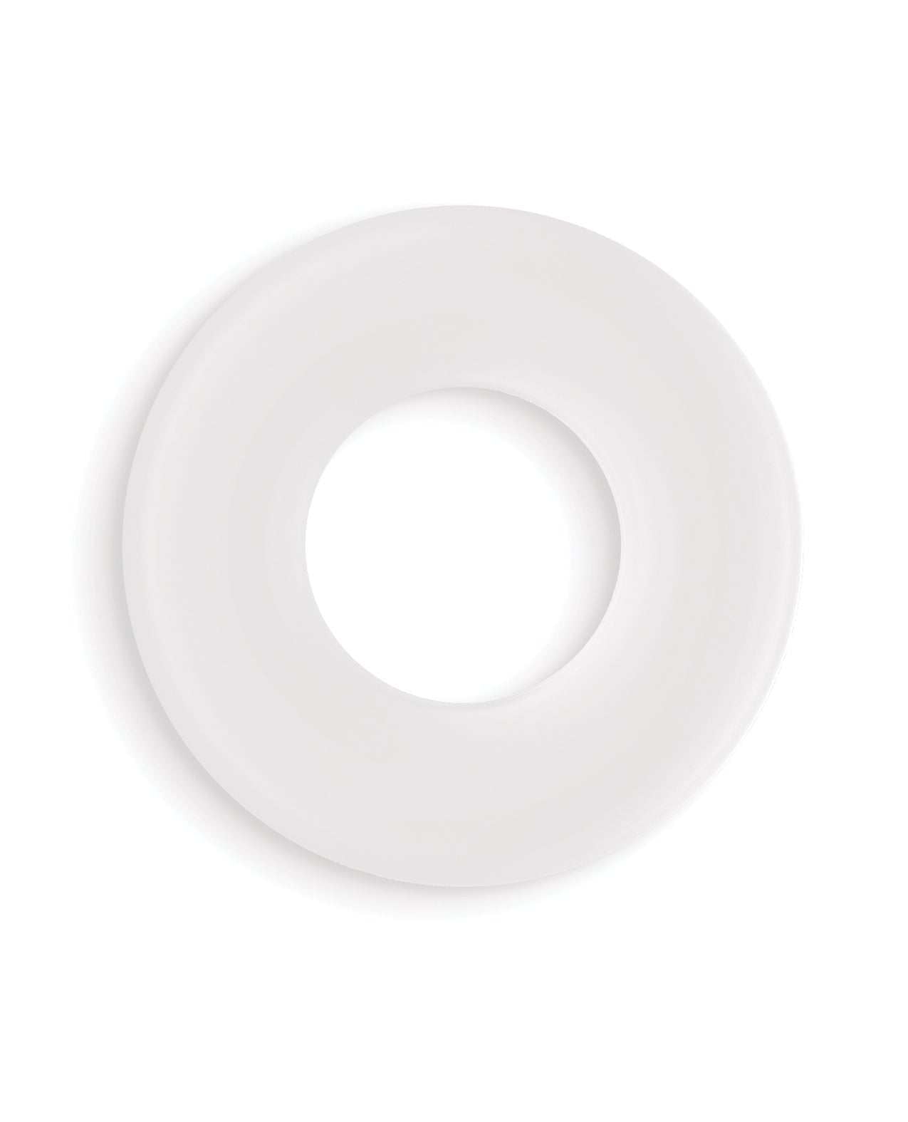 Firefly Glow in the Dark Bubble Cock Ring large white made of soft liquid silicone for comfort and enhanced performance