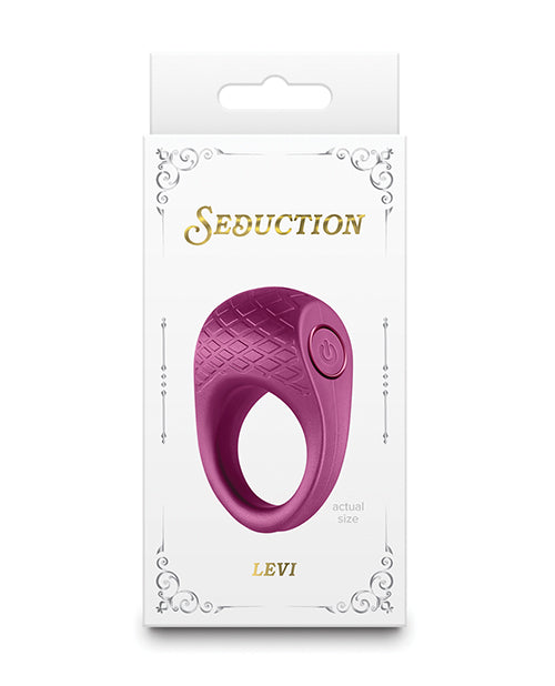 Seduction Levi Cock Ring - Metallic Burgundy by Cock & Balls