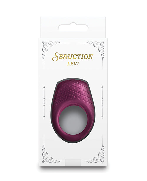 Seduction Levi Cock Ring - Metallic Burgundy by Cock & Balls