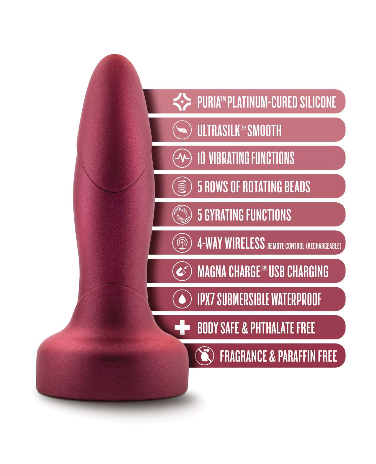 Blush Anal Adventures Matrix Atomic Plug - Martian Wine by Anal Toys & Stimulators