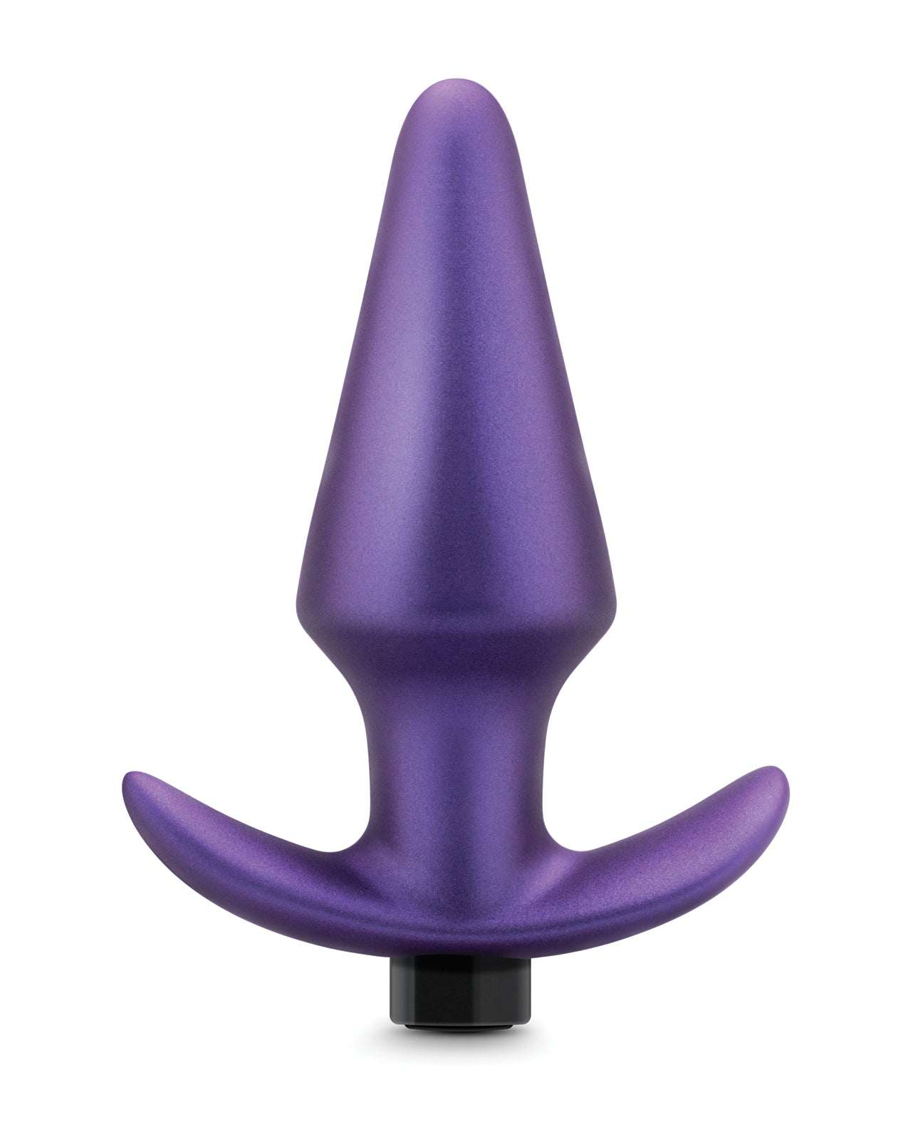 Blush Anal Adventures Matrix Interstellar Astro Violet vibrating anal plug with ergonomic design and shimmering finish