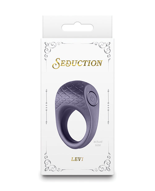 Seduction Levi Cock Ring - Metallic Grey by Cock & Balls