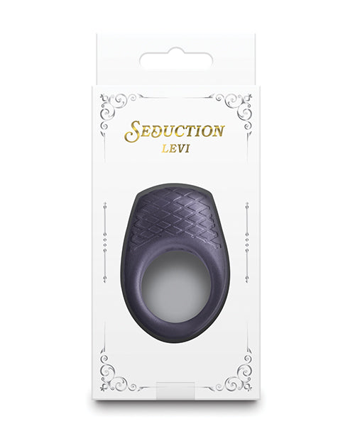 Seduction Levi Cock Ring - Metallic Grey by Cock & Balls