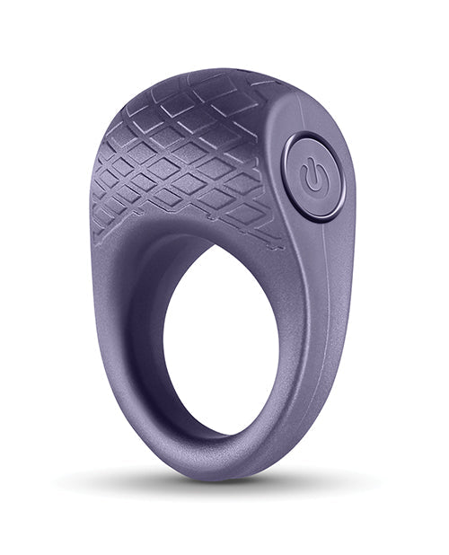 Seduction Levi Cock Ring - Metallic Grey by Cock & Balls