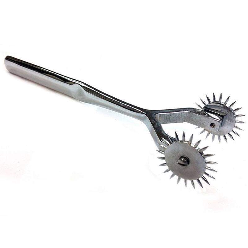 Rouge 2 Prong Pinwheel with dual spinning spiked wheels for sensory play and stimulation