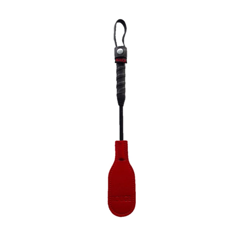 Rouge Mini Oval Paddle 10 inch red with black handle and wrist strap