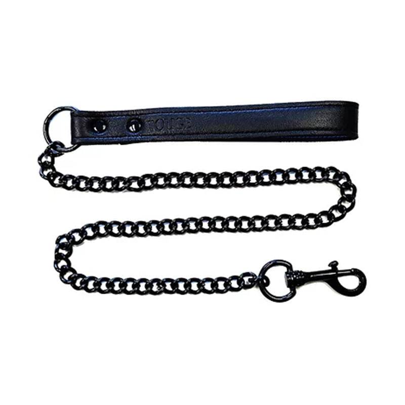 Rouge Leather Lead Black with Black Accessories by Bondage & Fetish Toys