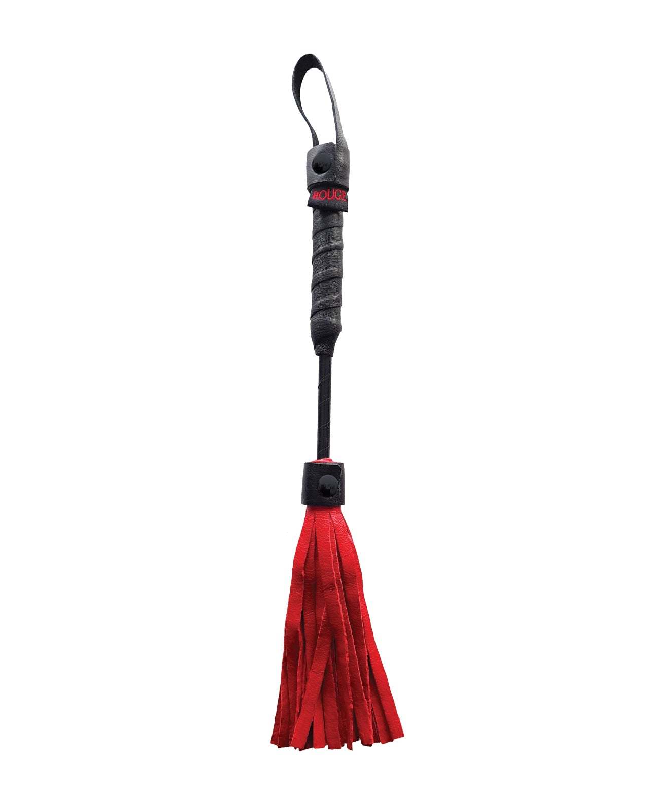 Rouge Mini Leather Flogger - Red by Bondage & Fetish Toys