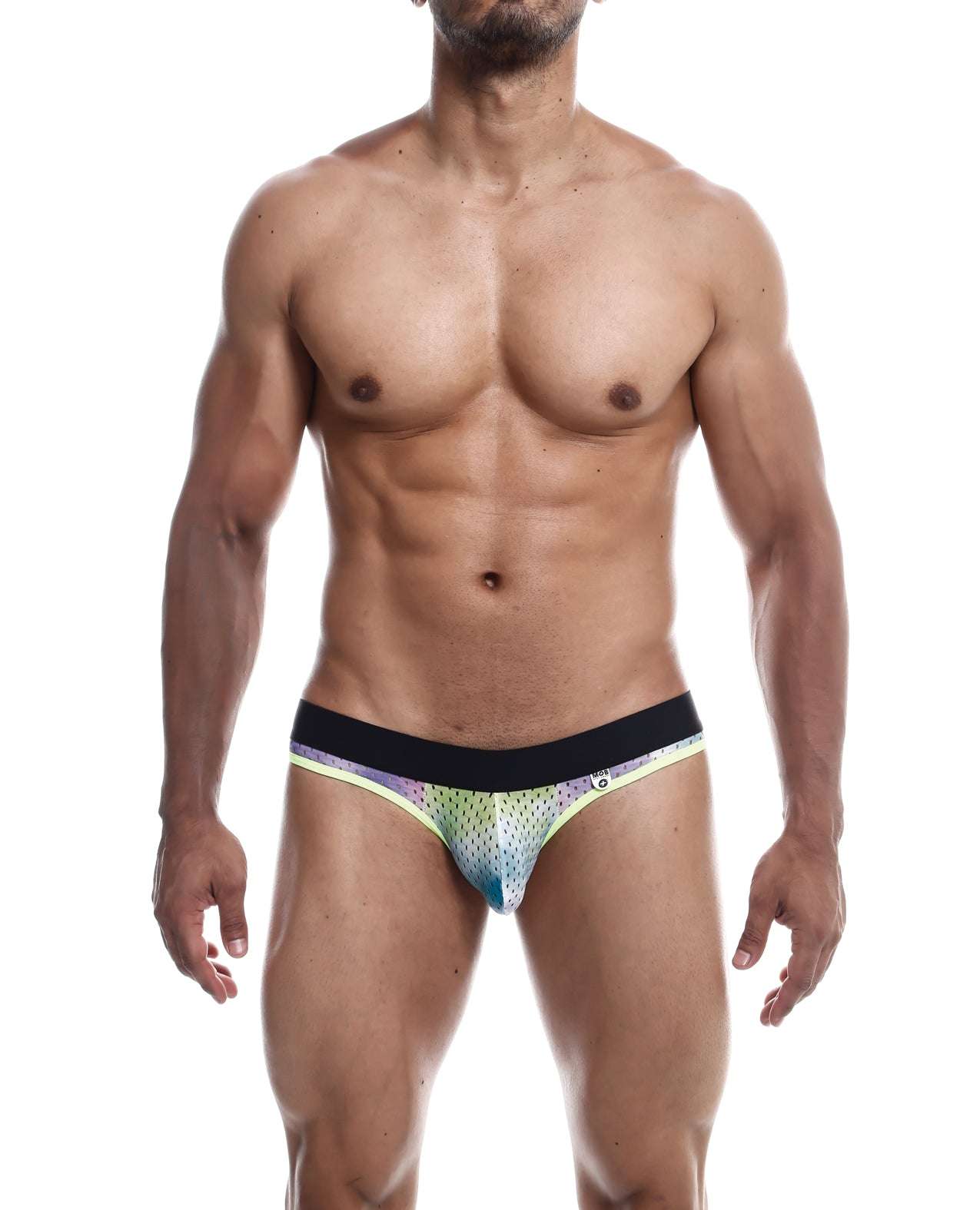 Athletic men's underwear Male Basics MOB Aero Jock in green dye with minimal coverage and supportive fit