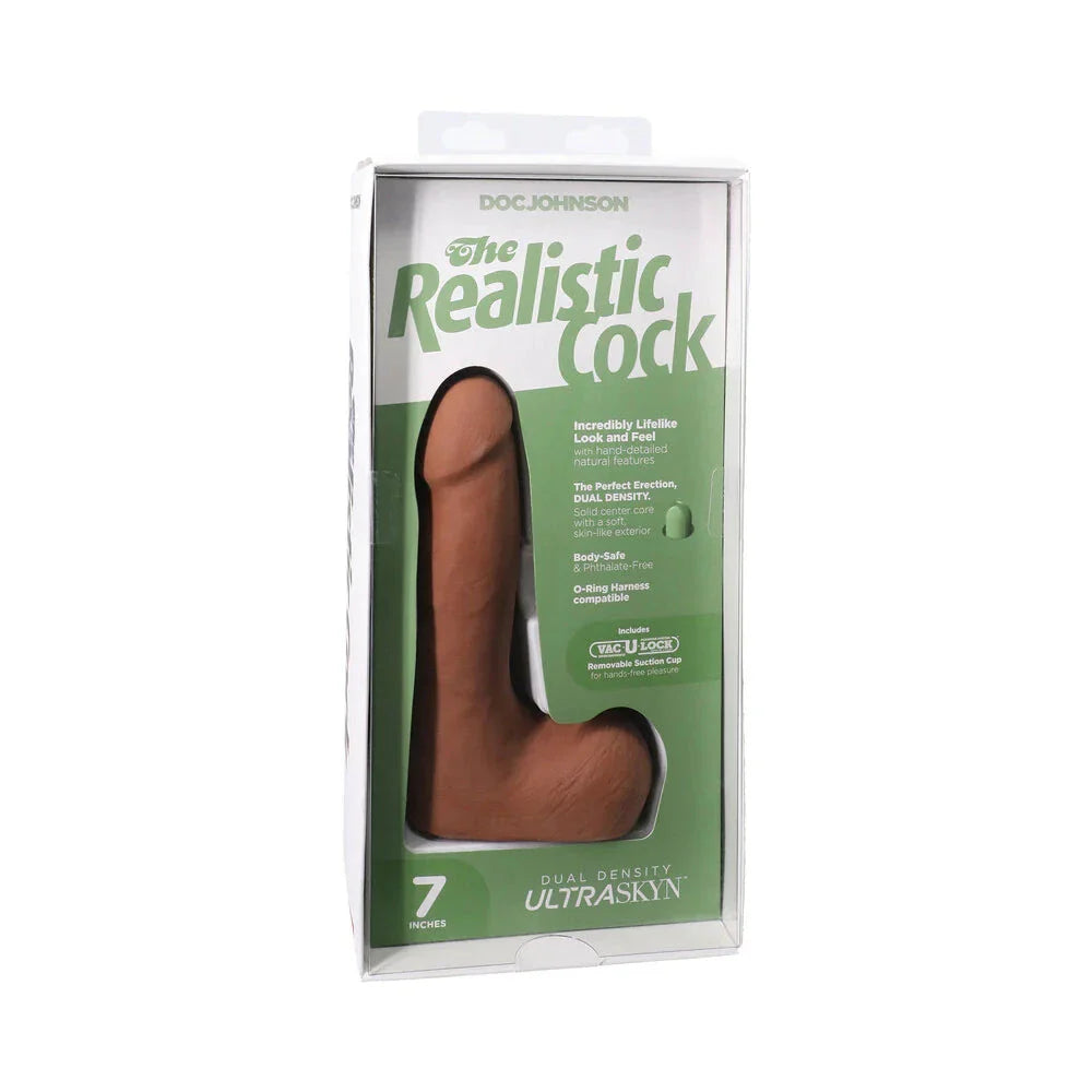 The Realistic Cock ULTRASKYN Vac-U-Lock Dildo with Balls Vanilla