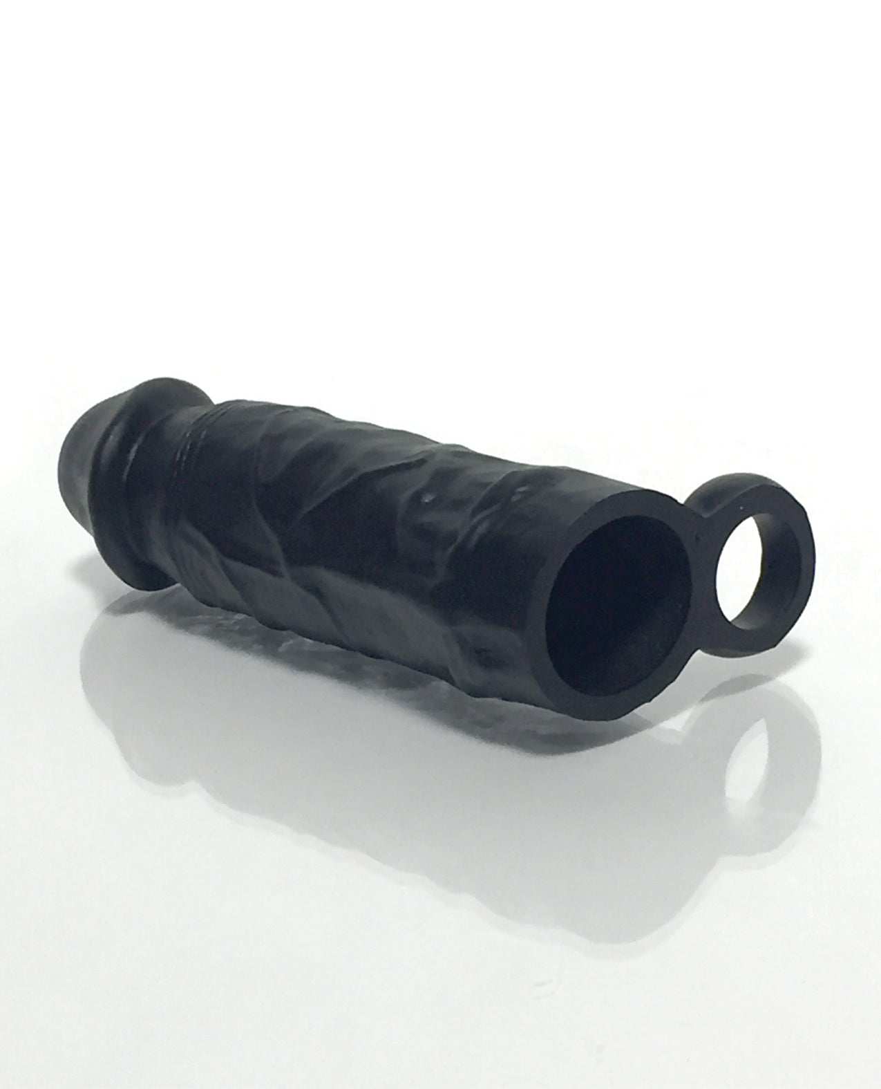 Boneyard The Man Sizer black 3X stretch silicone extender with cock ring for enhanced size and pleasure