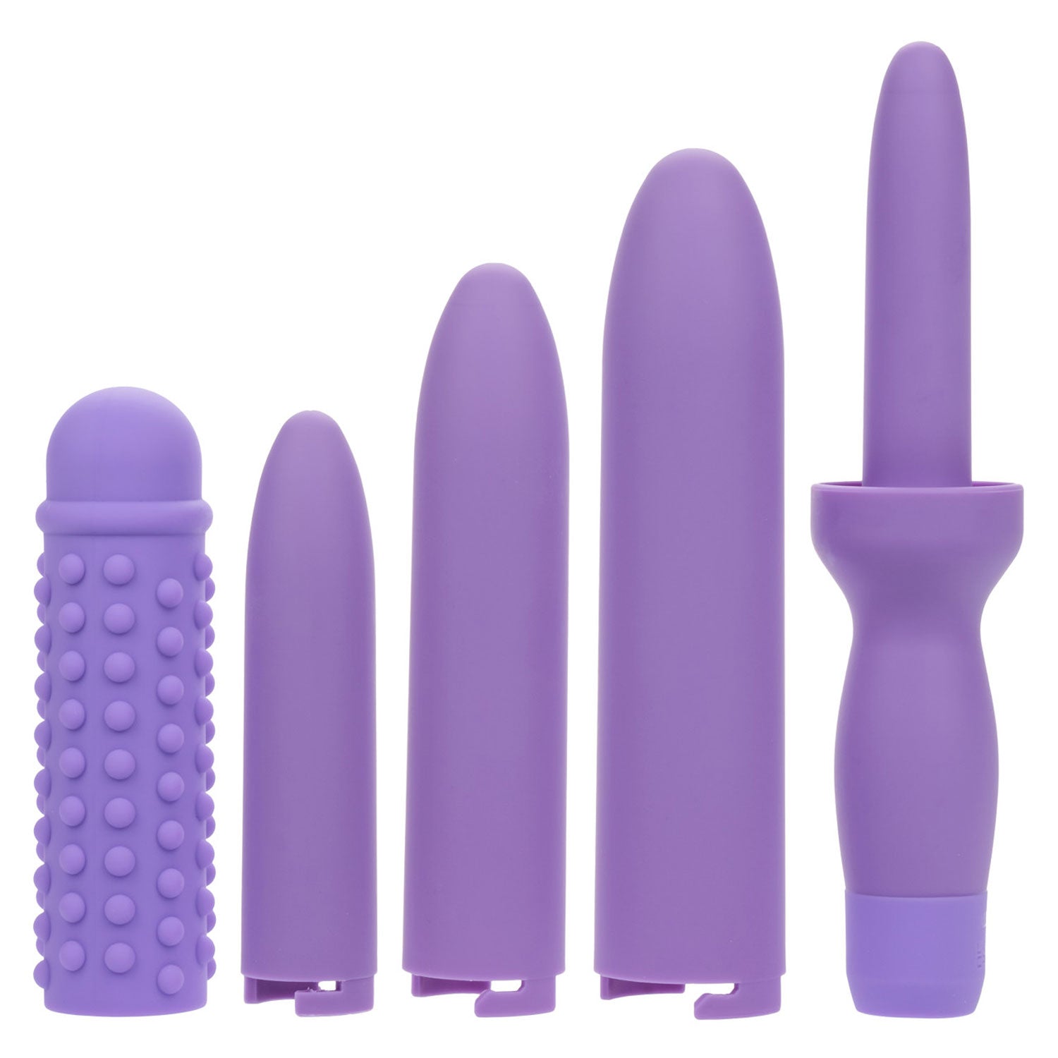 Dr. Laura Berman Rechargeable Dilators Set of 4 Locking Sizes Plus Sleeve - Purple by Vibrators and Massagers