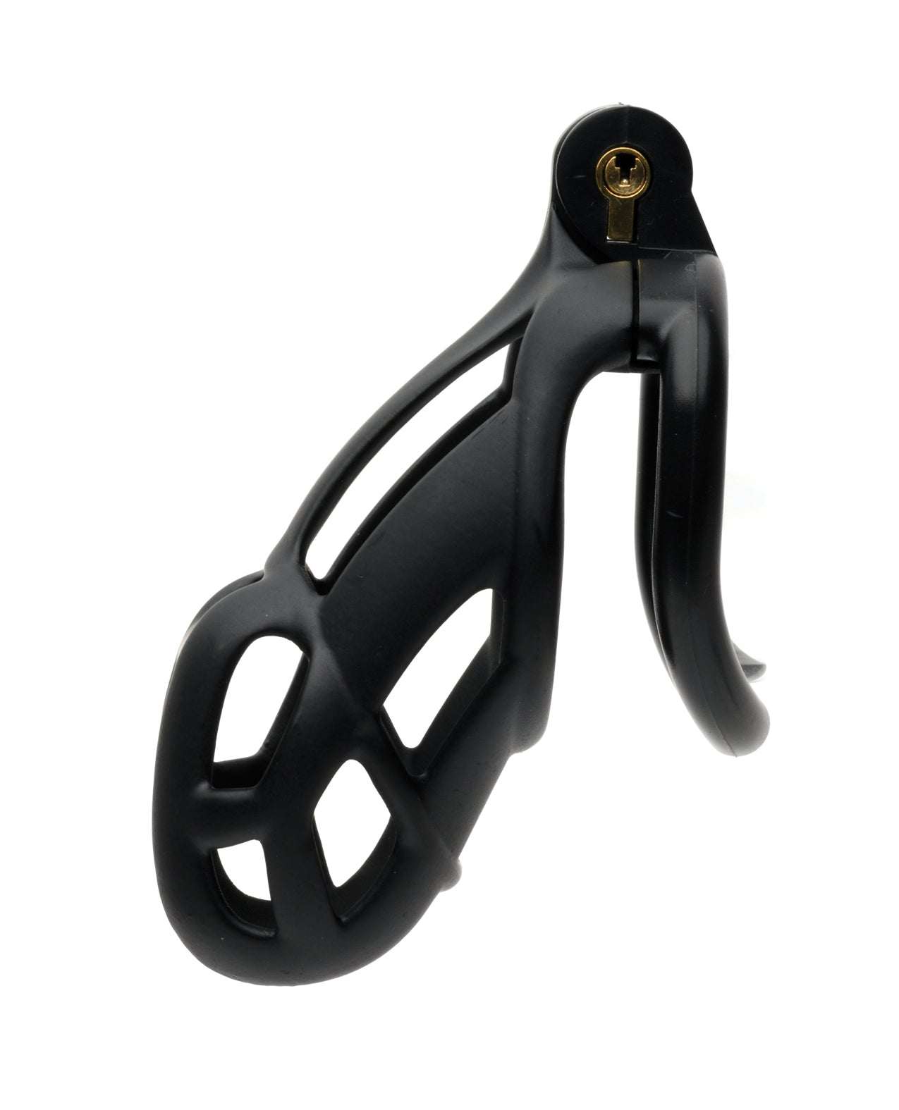 Sport Fucker Cellmate black chastity cage with ergonomic design and lock mechanism