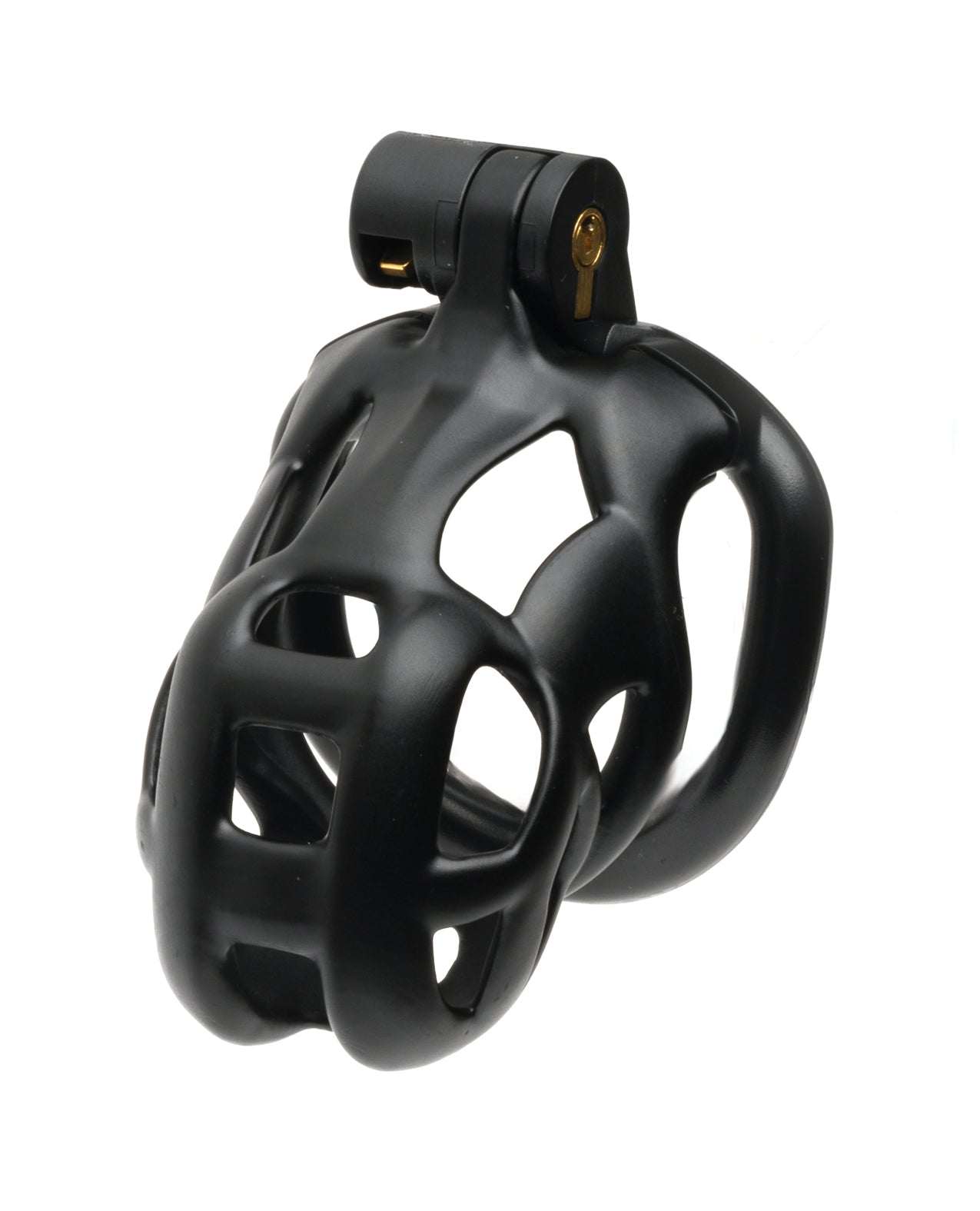 Sport Fucker Cellmate FlexiSpike Guardian black male chastity cage with ergonomic design and lock mechanism