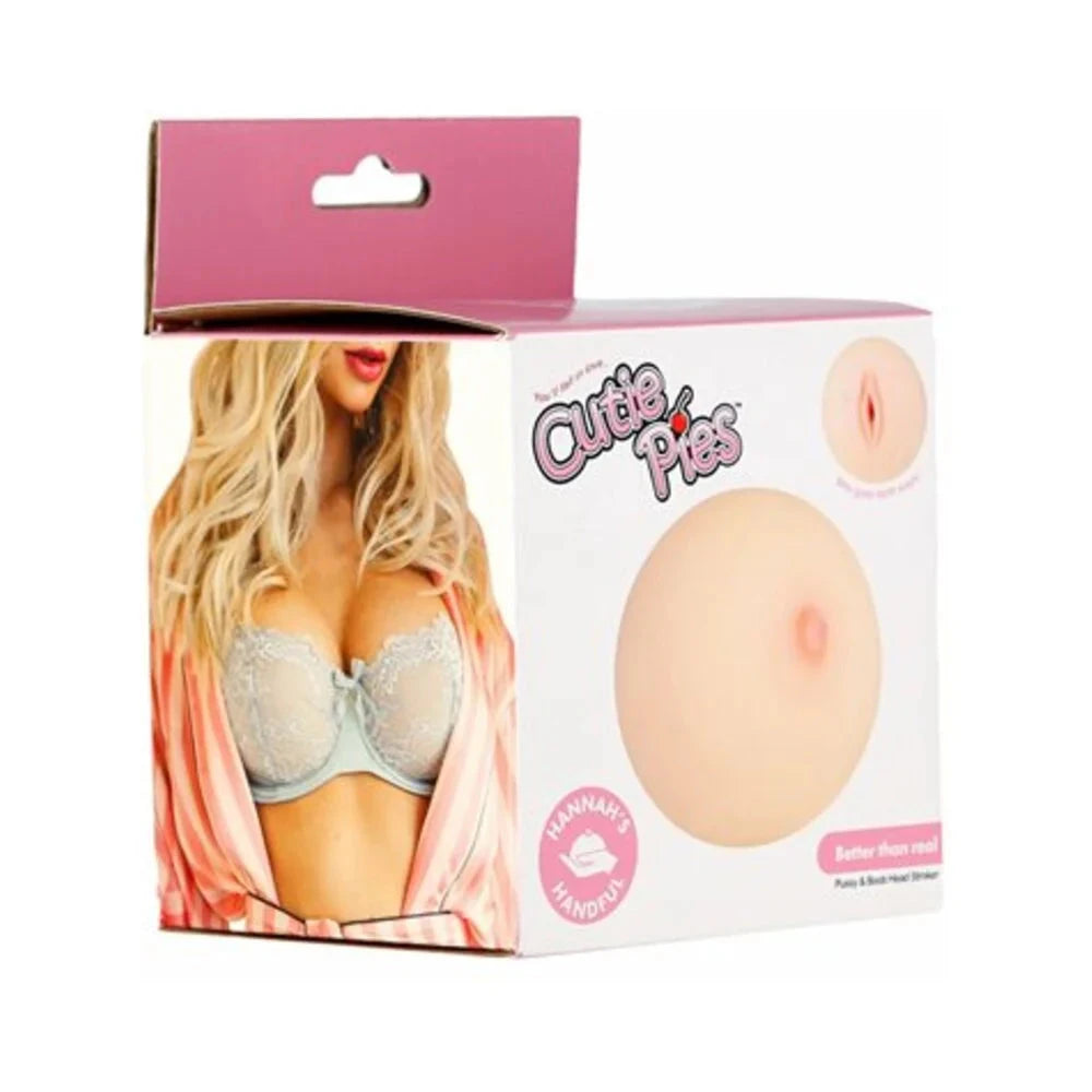 CutiePies Hannah's Handful Boobie Stroker Beige by Masturbators and Strokers
