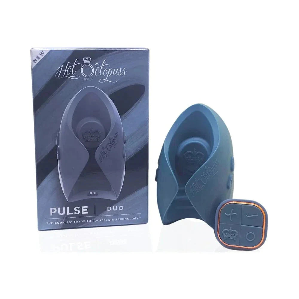 Hot Octopuss Pulse Duo Rechargeable Remote Control Vibrating Stroker Blue by Masturbators and Strokers