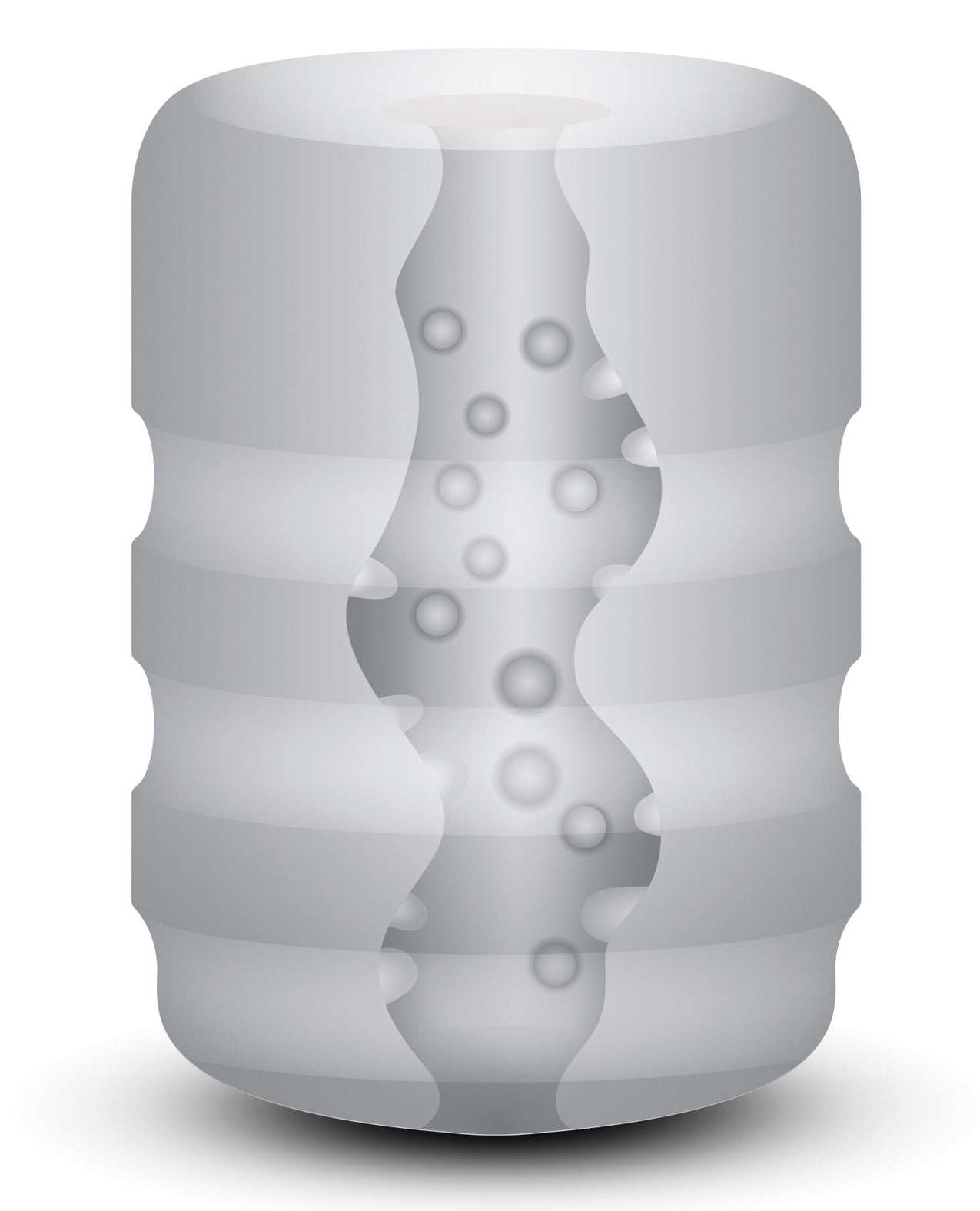 ZOLO Girlfriend Pocket Stroker with flexible, stretchy design and beaded texture for enhanced oral play