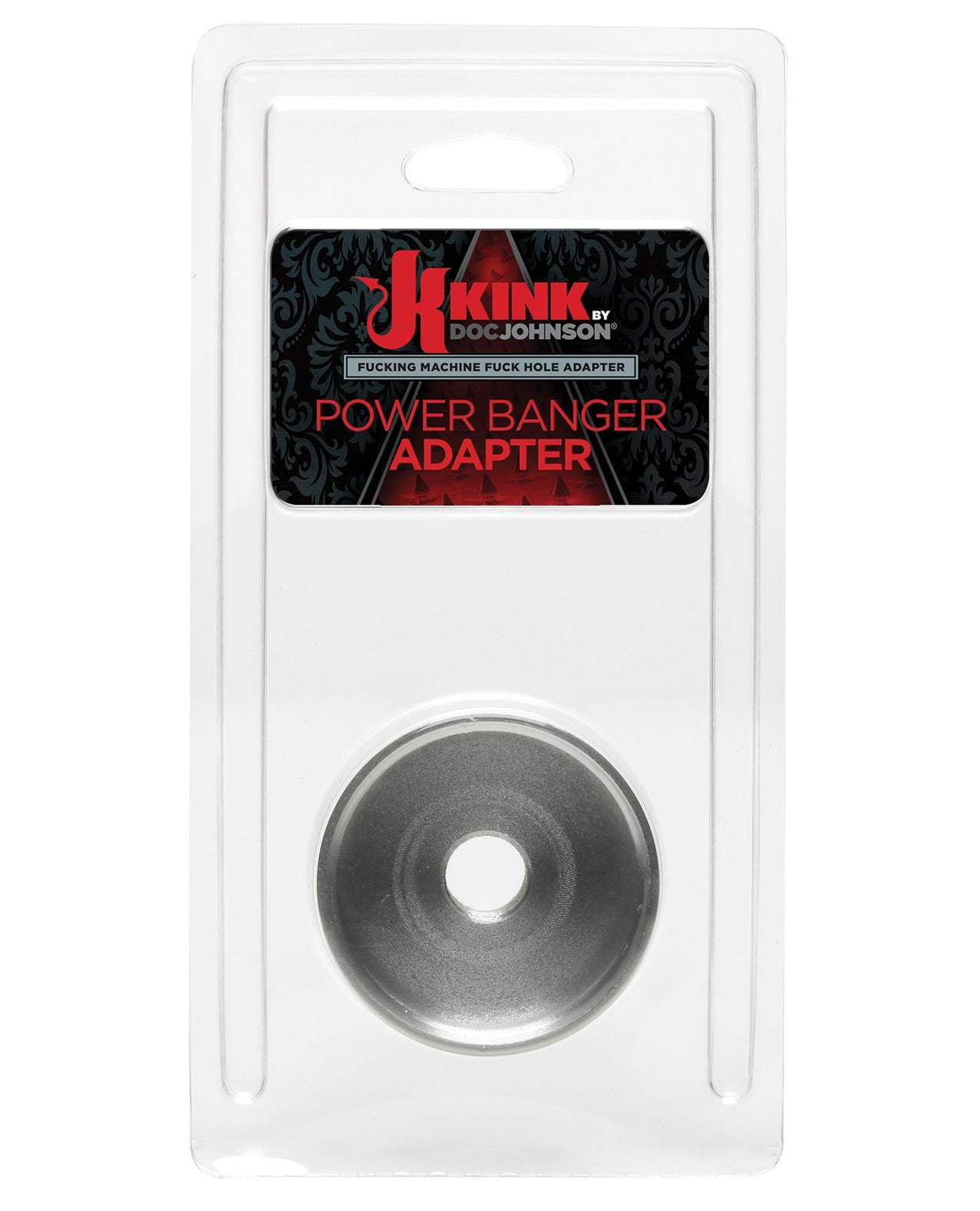 Kink Fucking Machines Power Banger Adapter for Fuck Hole Variable Pressure Stroker - Silver by Masturbators and Strokers