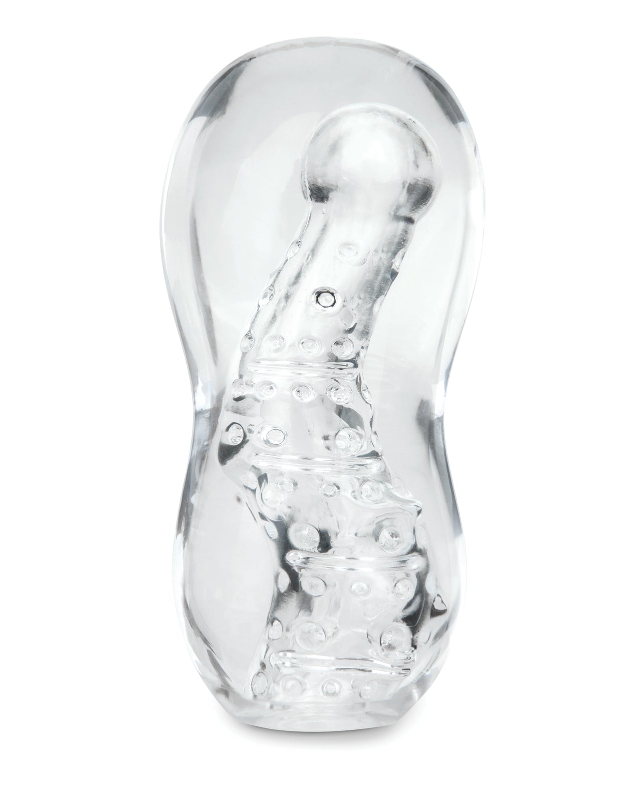ZOLO Gripz Wavy Stroker - Clear by Masturbators and Strokers