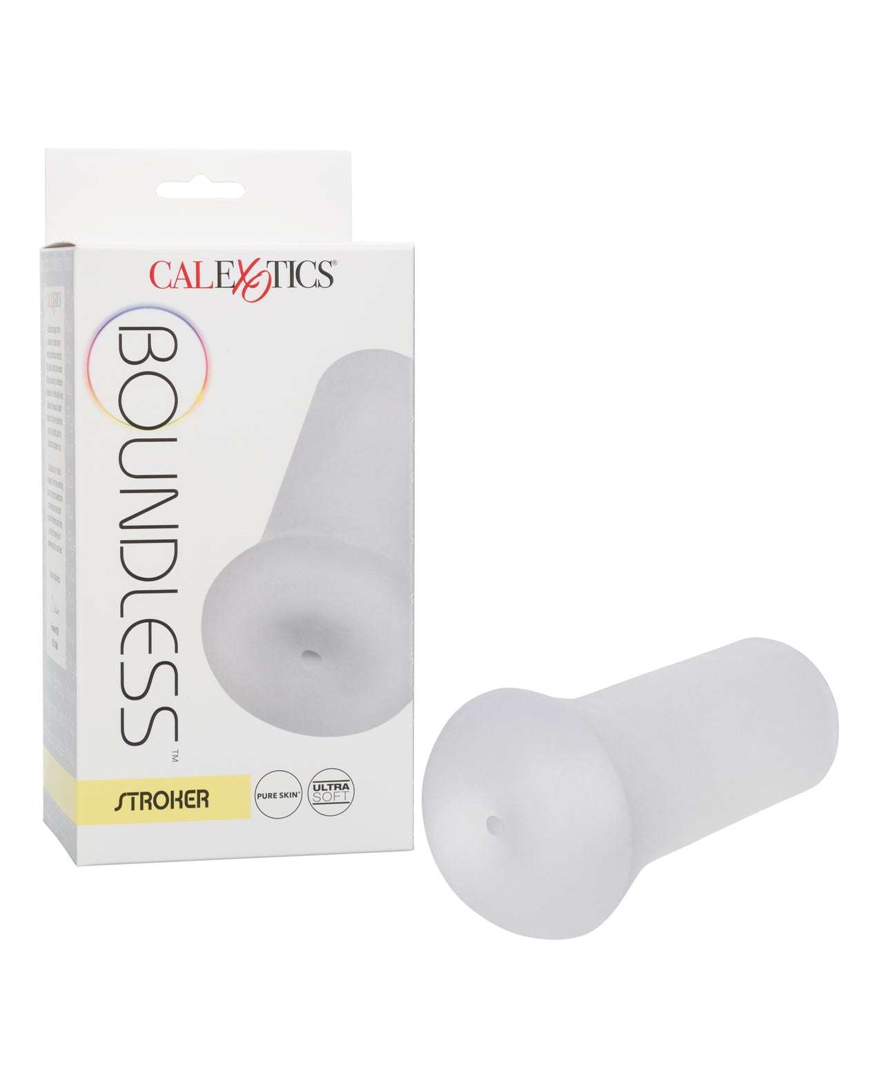 Boundless Stroker Frost adult male masturbator with soft TPE and multi-textured chamber for lifelike sensation and superior suction.