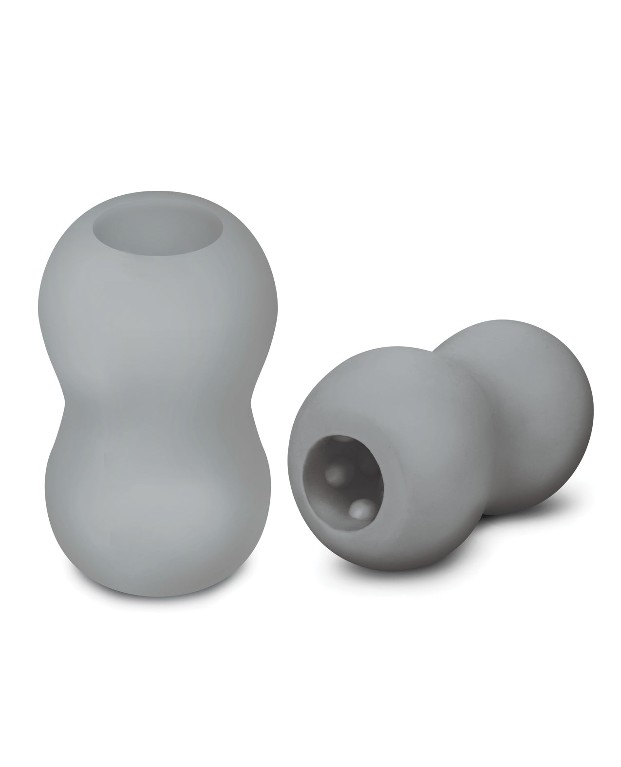 ZOLO Mini Double Bubble Stroker - Gray by Masturbators and Strokers