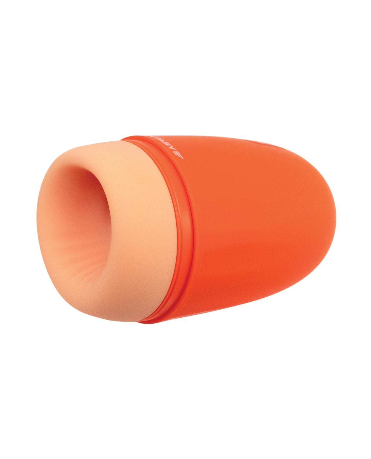 Maxtasy Stamina Master orange vibrating stroker with heat function for enhanced pleasure