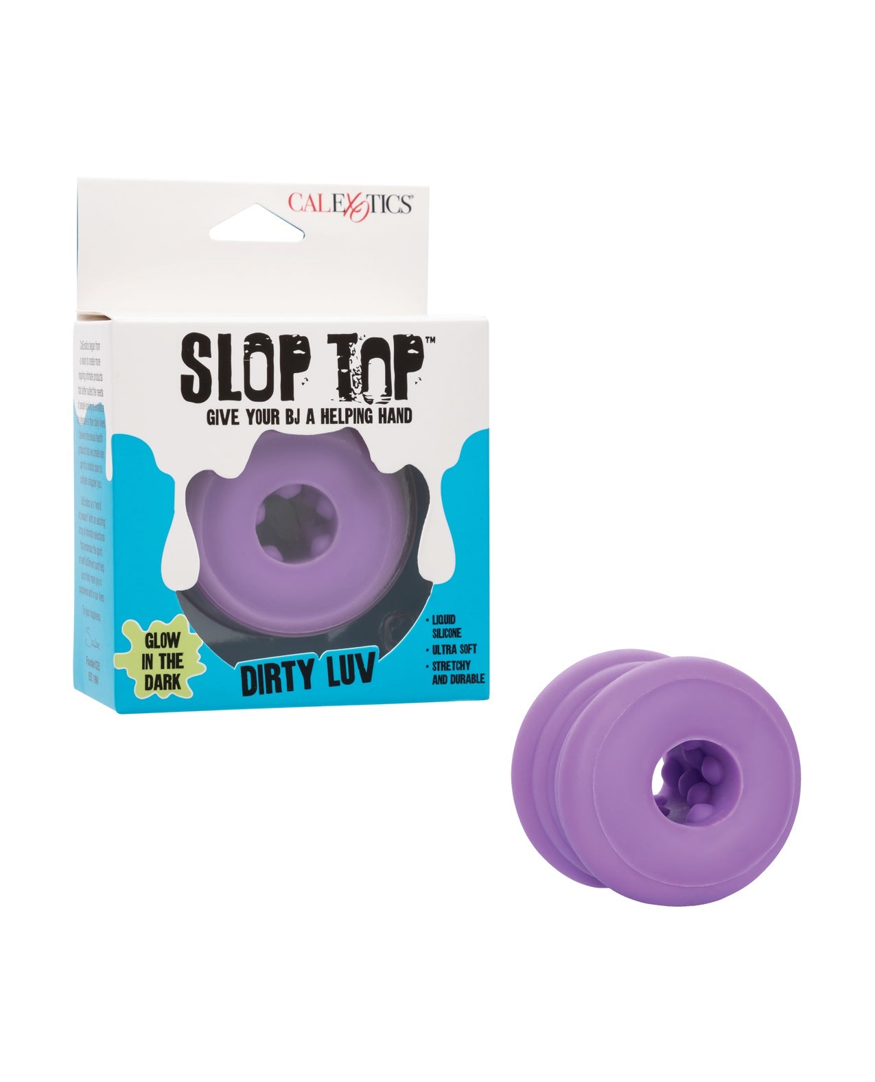 Slop Top Glow in the Dark Dirty Luv Stroker - Purple by Masturbators and Strokers
