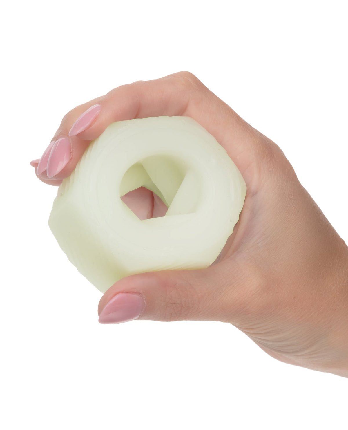Slop Top Glow in the Dark Nasty Luv Stroker - White by Masturbators and Strokers
