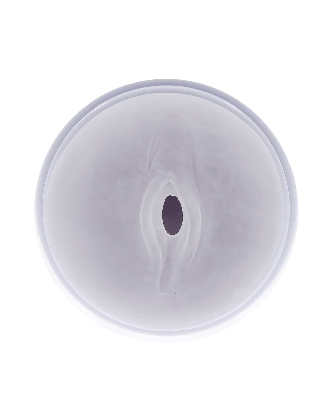 Selopa Pleasure Can Stroker in white with lifelike textured channel and ergonomic design for enhanced pleasure