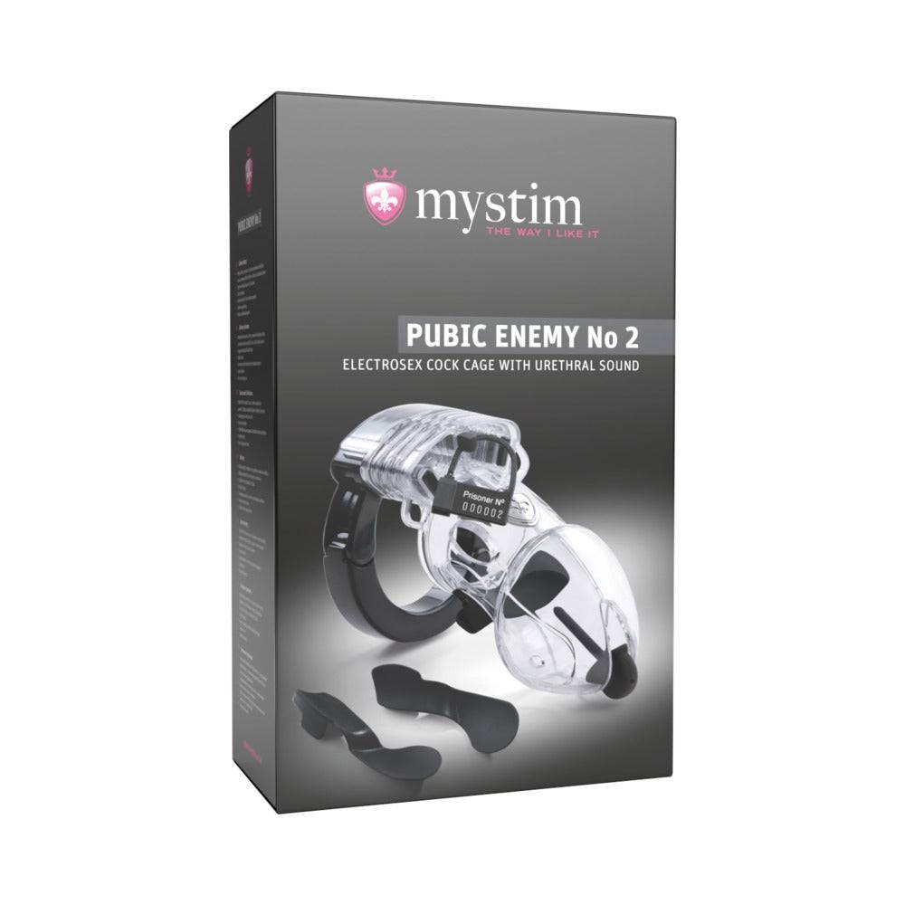 Mystim Pubic Enemy No 2 Electrosex Cock Cage by Bondage & Fetish Toys