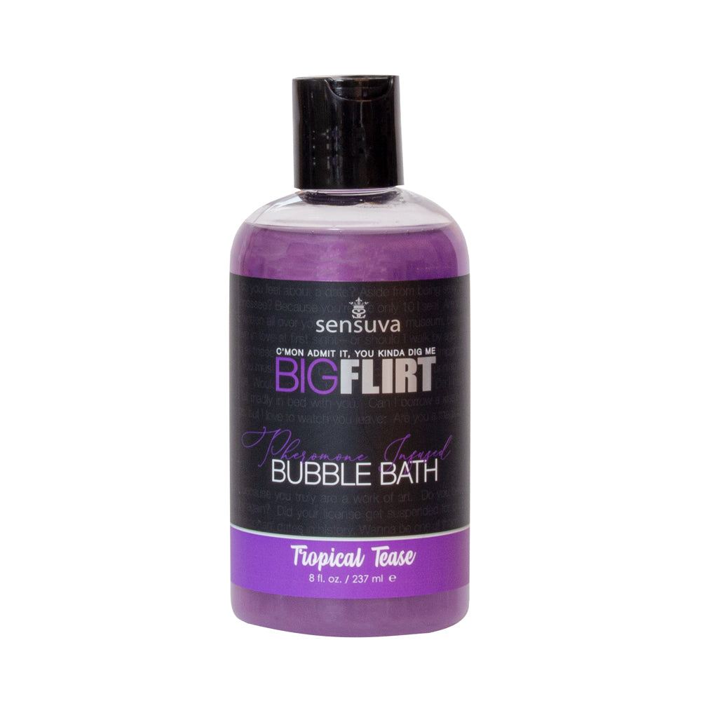 Sensuva Big Flirt Pheromone-Infused Bubble Bath Tropical Tease 8 oz. by Personal Care