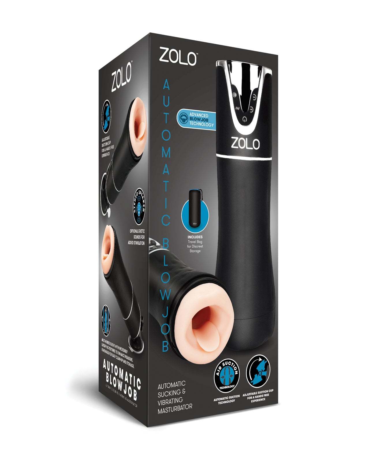 Zolo Automatic Blowjob - Black by Masturbators and Strokers