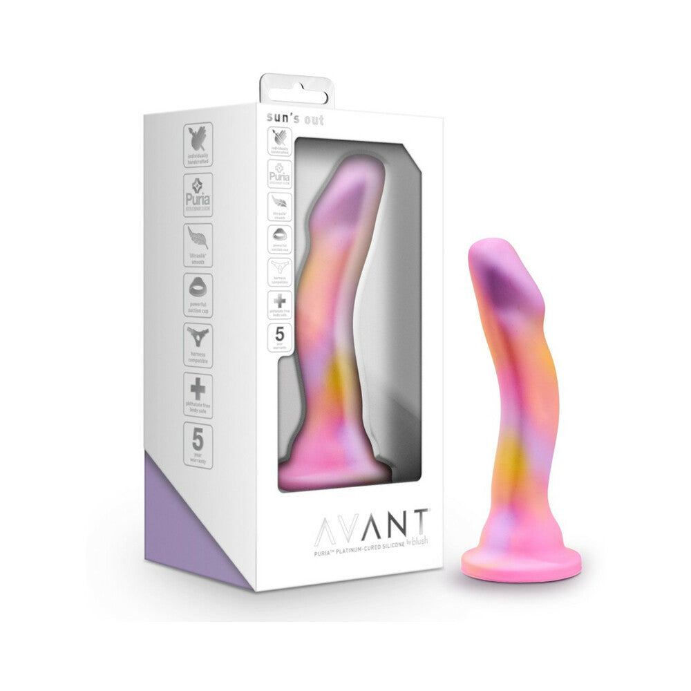 Avant Sun's Out 7.5 in. Silicone Dildo Pink by Anal Toys & Stimulators