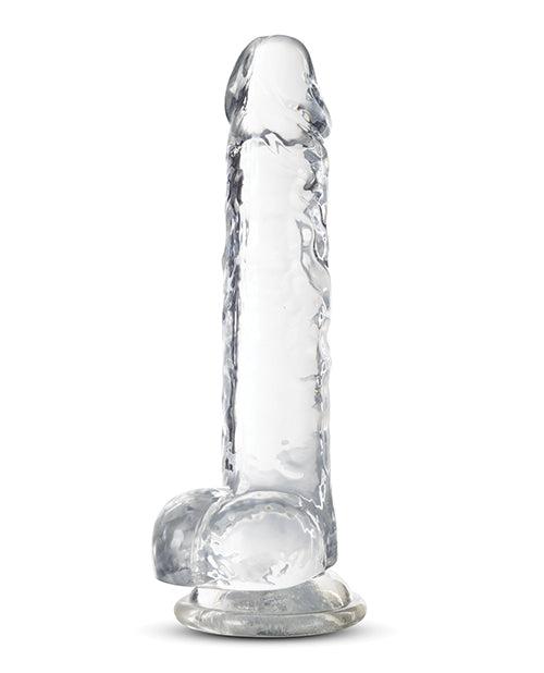 Naturally Yours 7 inch crystalline dildo with suction cup base and lifelike design